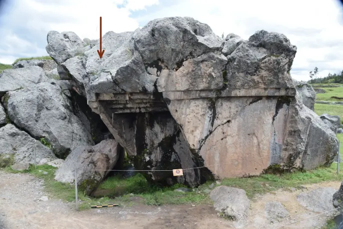 Ancient tunnel entrance with Inca stonework